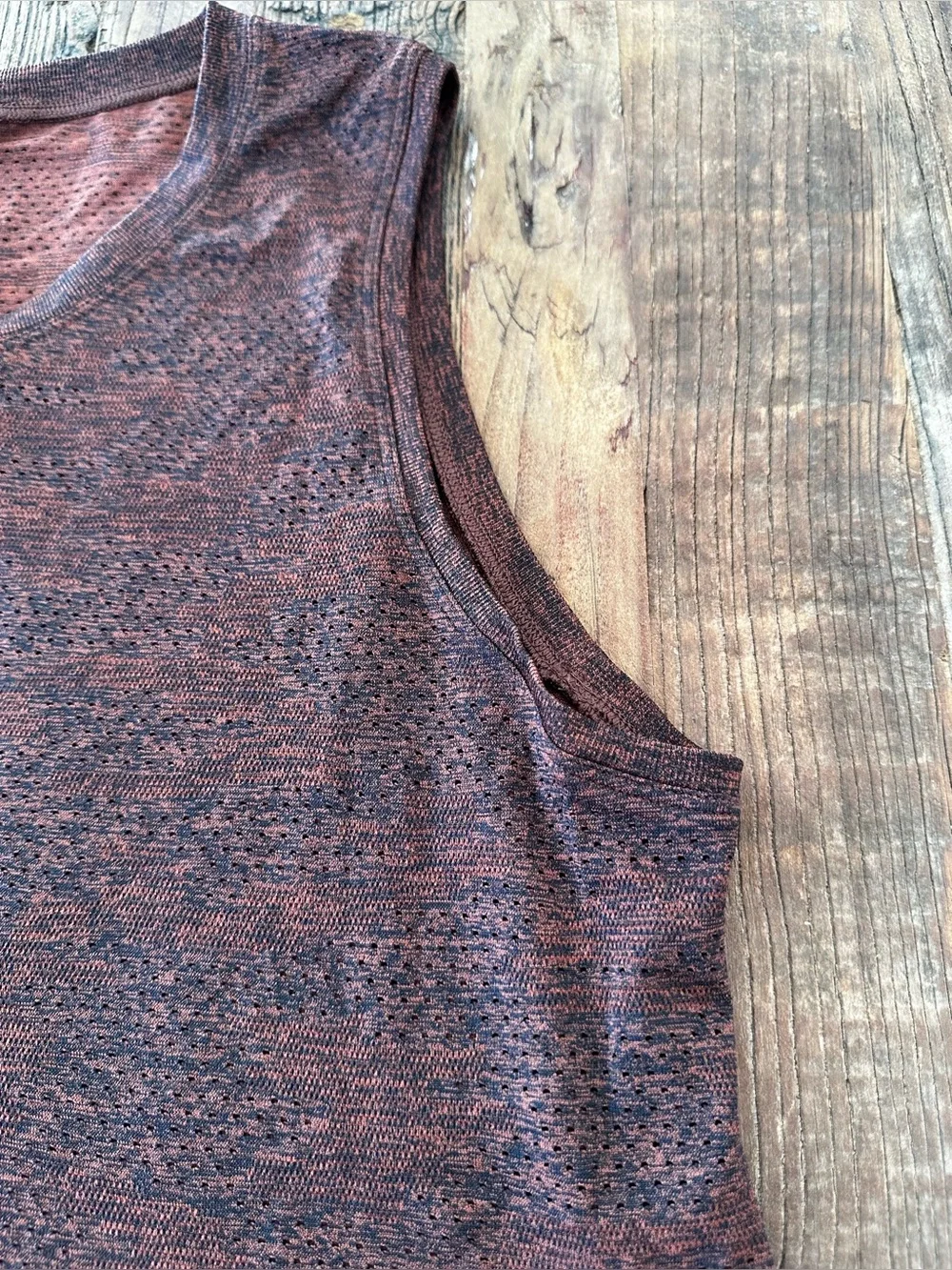 lululemon athletica Heathered Maroon Tank Top